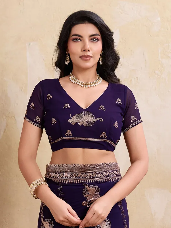 Leelavati_Embellished_Embroidered_Bollywood_Chiffon_Saree_Purple