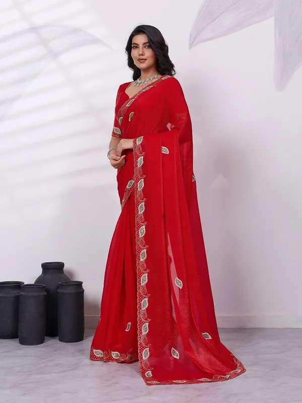 Leelavati_Embellished_Bollywood_Jimmy_Jimmy_Saree_Red