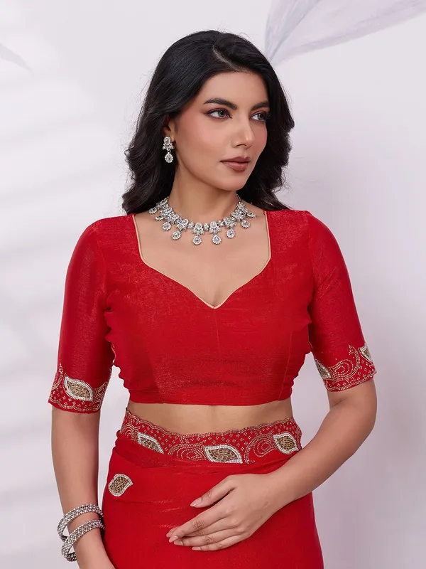 Leelavati_Embellished_Bollywood_Jimmy_Jimmy_Saree_Red