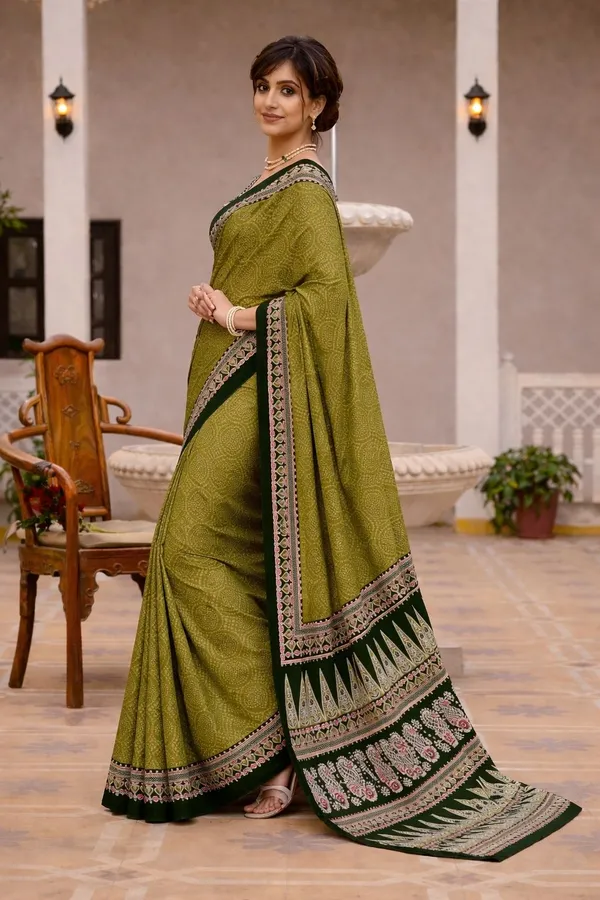 Leelavati_Printed_Ikkat_Pure_Cotton_Saree_Light_Green