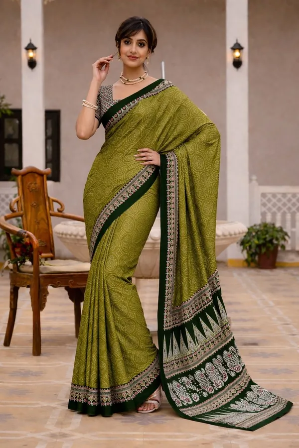 Leelavati_Printed_Ikkat_Pure_Cotton_Saree_Light_Green
