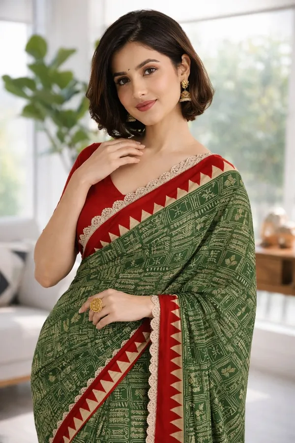 Leelavati_Printed_Ikkat_Pure_Cotton_Saree_Multicolor