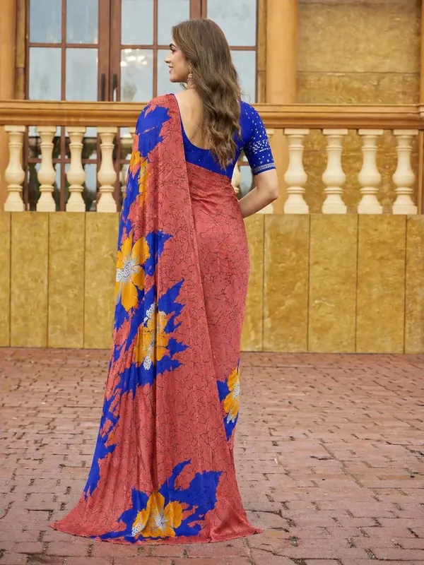 Leelavati_Printed_Floral_Print_Geometric_Print_Blocked_Printed_Daily_Wear_Pure_Cotton_Saree_Pink