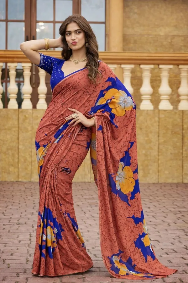 Leelavati_Printed_Floral_Print_Geometric_Print_Blocked_Printed_Daily_Wear_Pure_Cotton_Saree_Pink