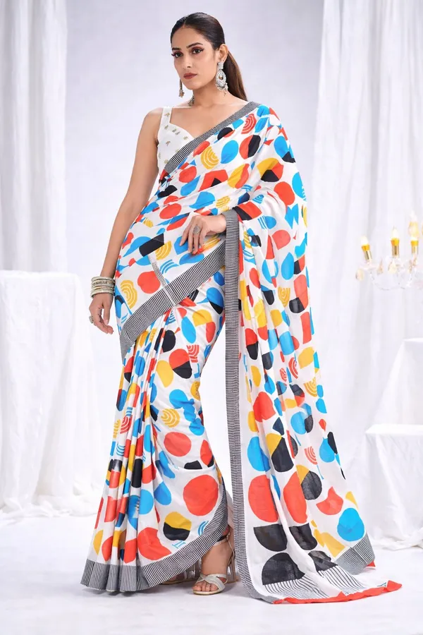 Leelavati_Printed_Floral_Print_Geometric_Print_Blocked_Printed_Daily_Wear_Pure_Cotton_Saree_White