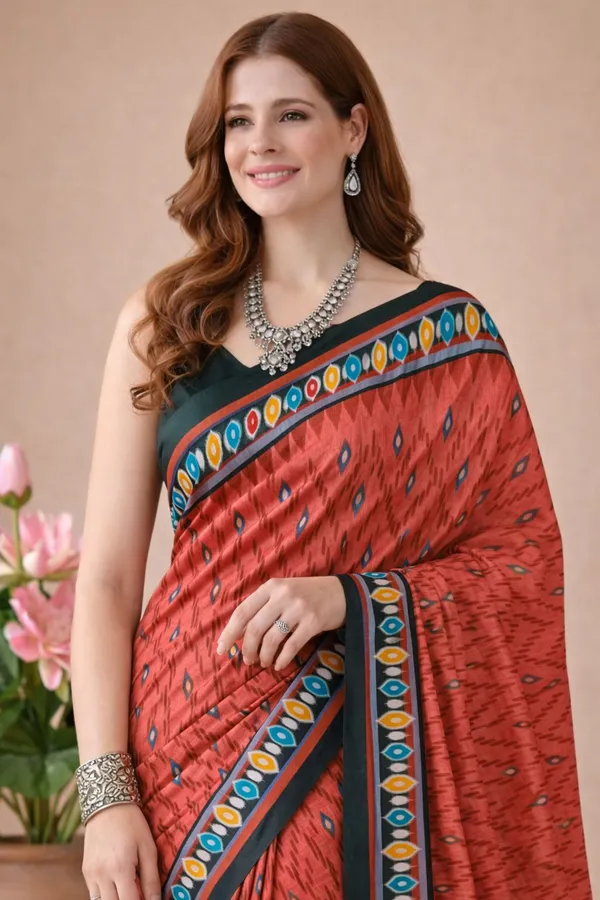 Leelavati_Printed_Floral_Print_Geometric_Print_Blocked_Printed_Daily_Wear_Pure_Cotton_Saree_Multicolor
