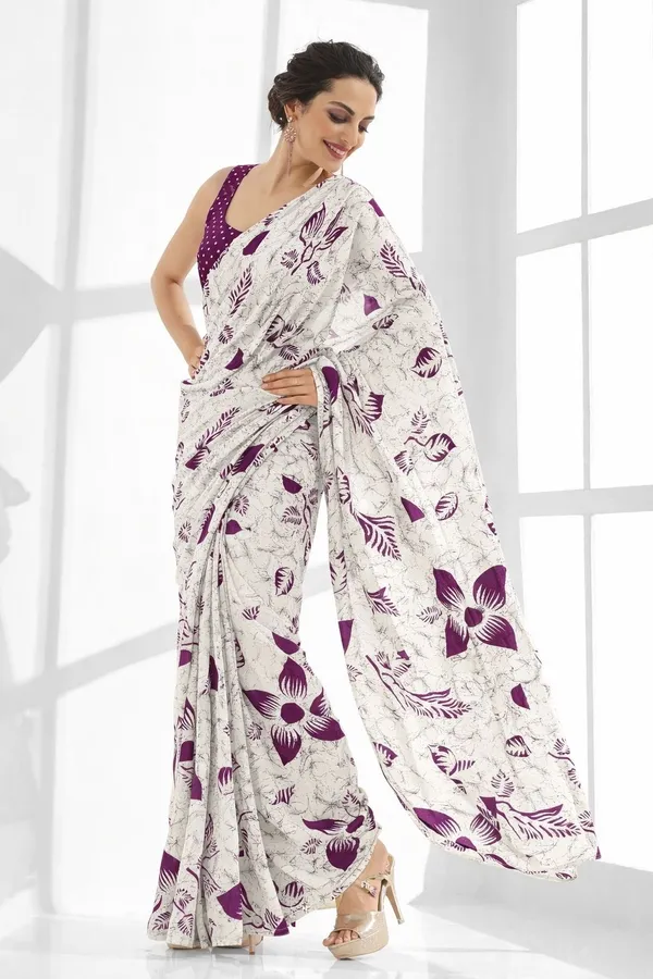 Leelavati_Printed_Floral_Print_Geometric_Print_Blocked_Printed_Daily_Wear_Pure_Cotton_Saree_Purple