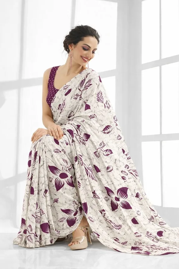 Leelavati_Printed_Floral_Print_Geometric_Print_Blocked_Printed_Daily_Wear_Pure_Cotton_Saree_Purple