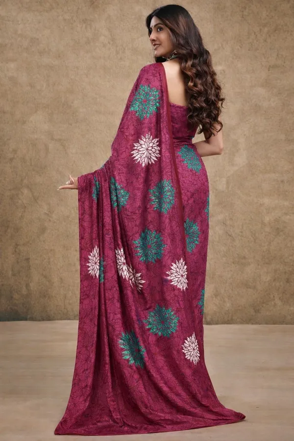 Leelavati_Printed_Floral_Print_Geometric_Print_Blocked_Printed_Daily_Wear_Pure_Cotton_Saree_Pink