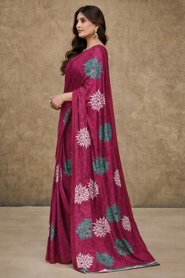 Leelavati_Printed_Floral_Print_Geometric_Print_Blocked_Printed_Daily_Wear_Pure_Cotton_Saree_Pink