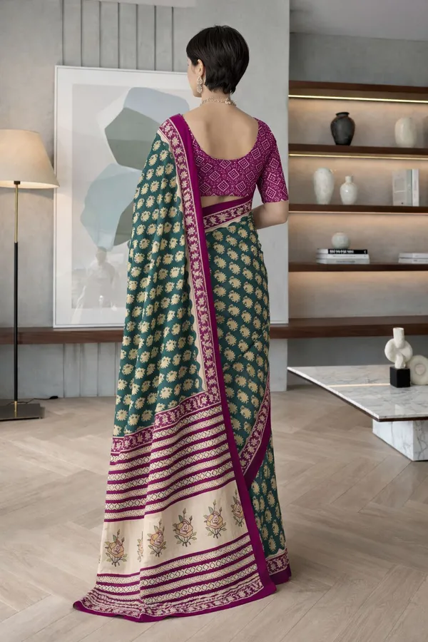 Leelavati_Printed_Floral_Print_Geometric_Print_Blocked_Printed_Daily_Wear_Pure_Cotton_Saree_Grey