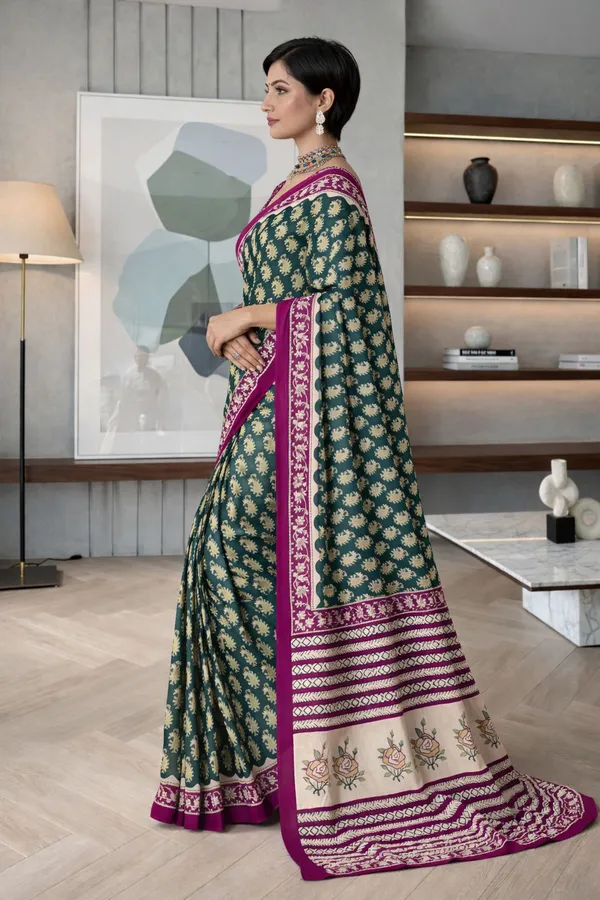 Leelavati_Printed_Floral_Print_Geometric_Print_Blocked_Printed_Daily_Wear_Pure_Cotton_Saree_Grey