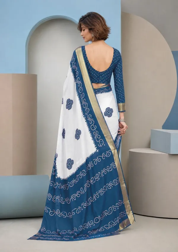 Leelavati_Printed_Blocked_Printed_Woven_Bandhani_Pure_Cotton_Saree_Light_Blue