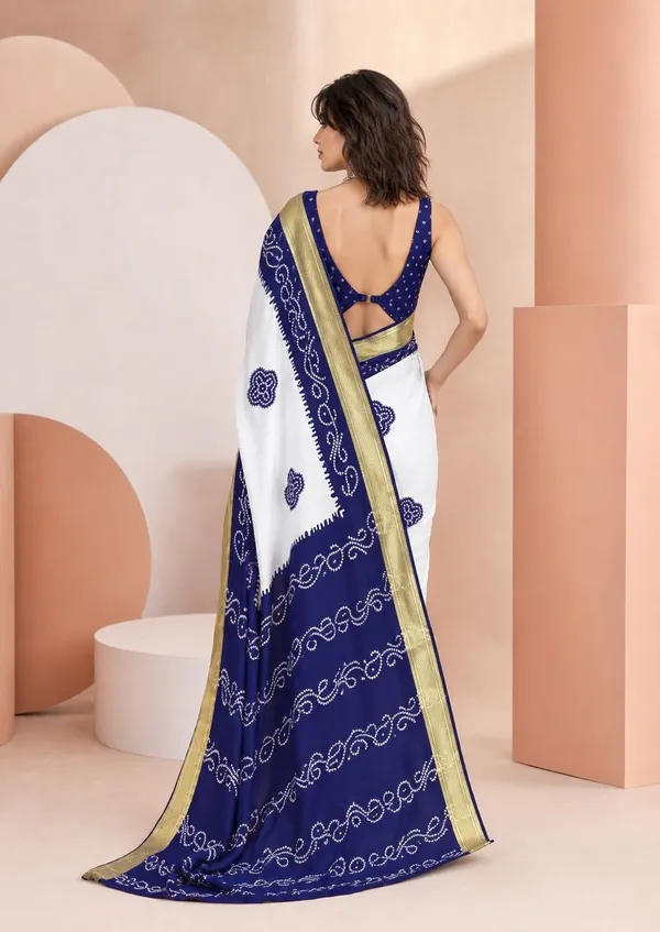 Leelavati_Printed_Blocked_Printed_Woven_Bandhani_Pure_Cotton_Saree_Blue