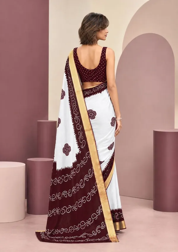 Leelavati_Printed_Blocked_Printed_Woven_Bandhani_Pure_Cotton_Saree_Maroon
