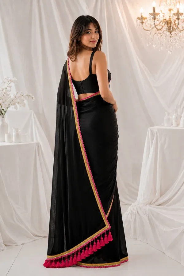 Leelavati_Embroidered_Self_Design_Solid/Plain_Bollywood_Pure_Cotton_Saree_Black