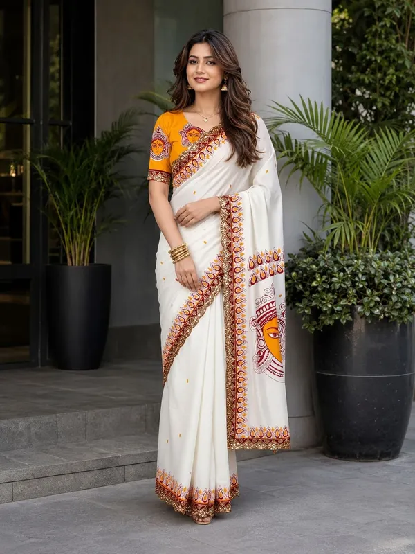 Leelavati_Embellished_Embroidered_Printed_Blocked_Printed_Daily_Wear_Pure_Cotton_Saree_White_And_Yellow