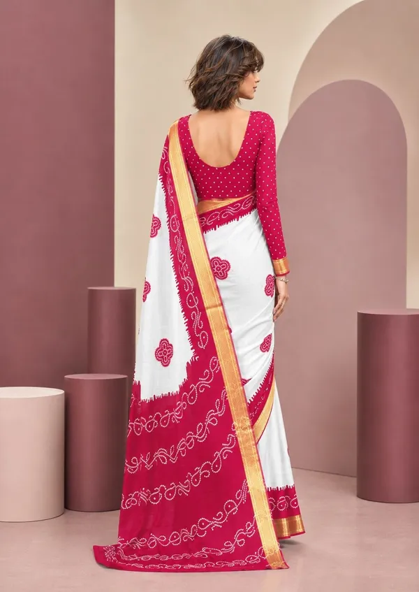 Leelavati_Printed_Blocked_Printed_Woven_Bandhani_Pure_Cotton_Saree_Pink