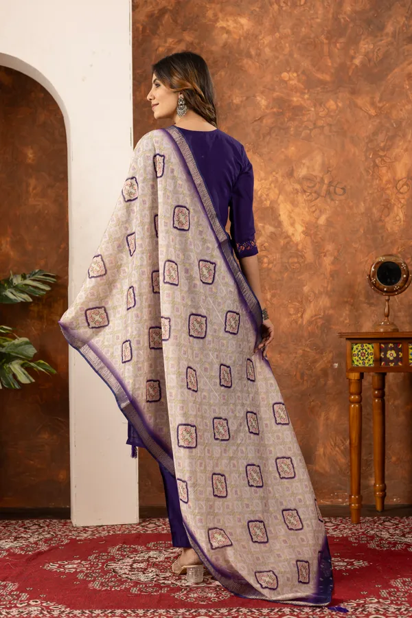 Purple_Marina_Silk_Embroidered_Kurti_With_Pant_And_Dupatta_For_Women