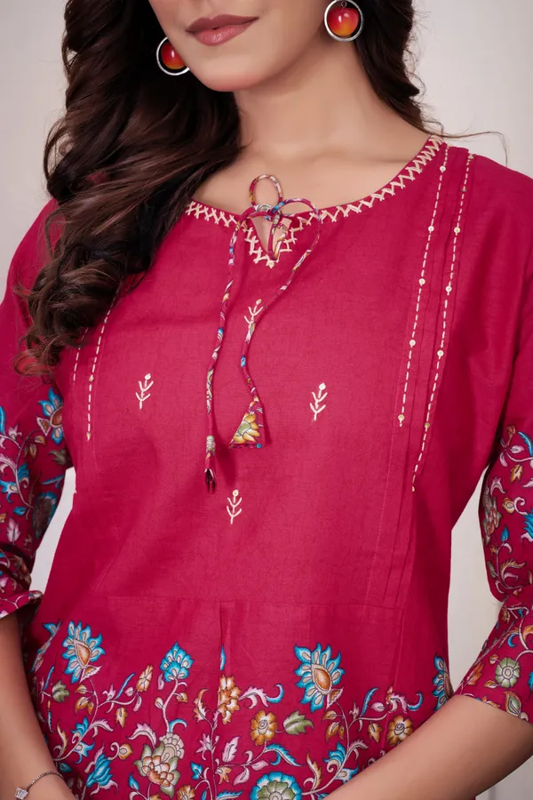Pink_Pure_Cotton_Printed_Co-Ords_Set_For_Women