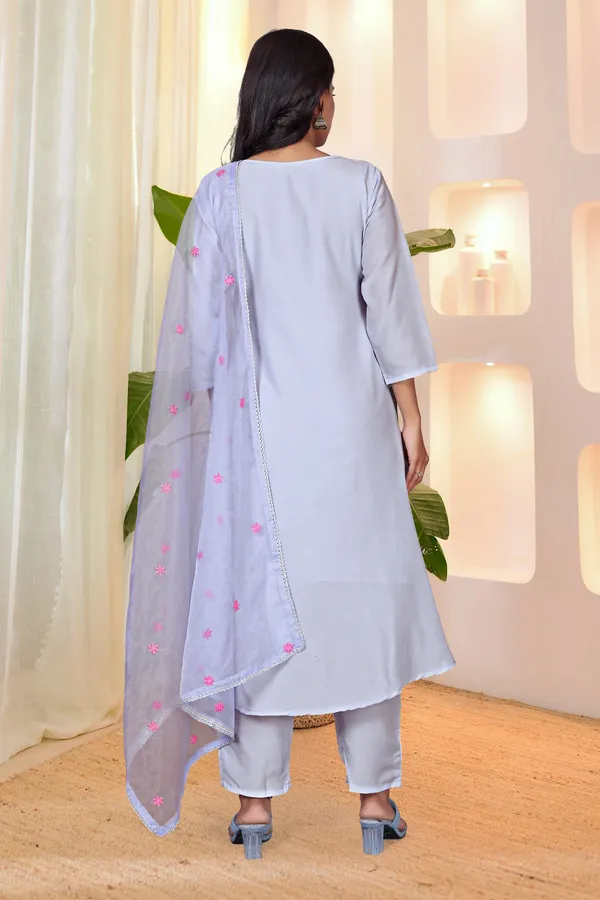 Blue_Parampara_Silk_Embroidered_Kurti_With_Pant_And_Dupatta_For_Women