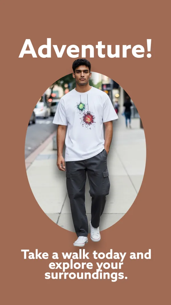 White_Graphic_Print_Oversized_T_Shirt_For_Men