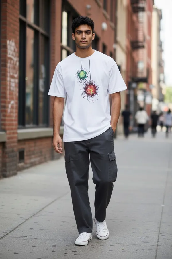 White_Graphic_Print_Oversized_T_Shirt_For_Men