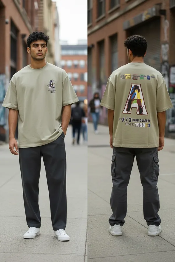 Cream_Graphic_Print_Oversized_T_Shirt_For_Men