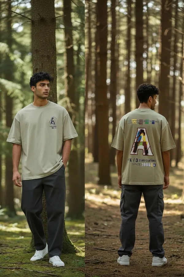 Cream_Graphic_Print_Oversized_T_Shirt_For_Men