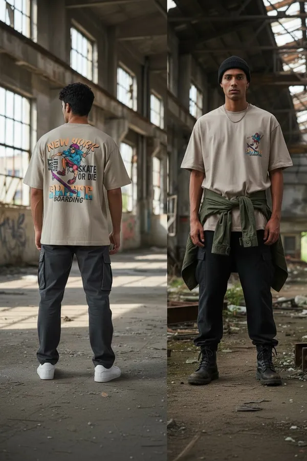 Beige_Graphic_Print_Oversized_T_Shirt_For_Men