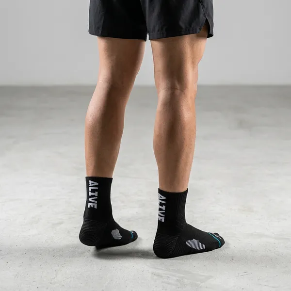 Black_Arch_Support_Sports_Socks_For_Unisex