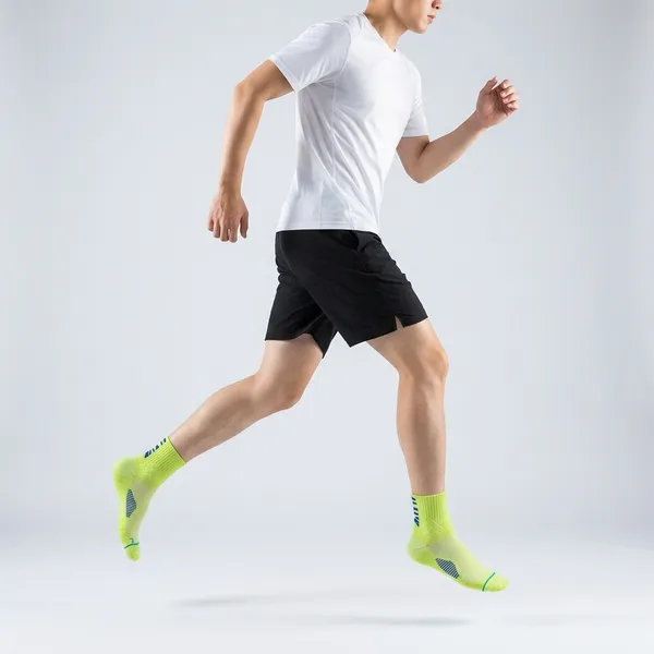 Green_Quarter_Length_Sports_Socks_For_Unisex