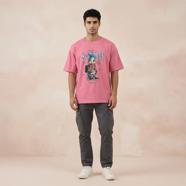 Pink_Graphic_Print_Oversized_T_Shirt_For_Men