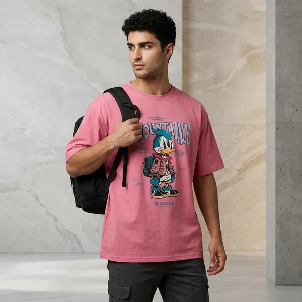 Pink_Graphic_Print_Oversized_T_Shirt_For_Men