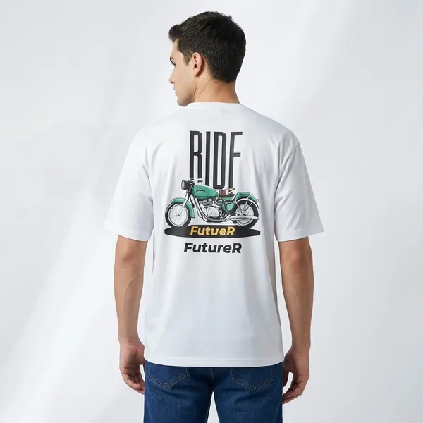 White_Graphic_Print_T_Shirt_For_Men