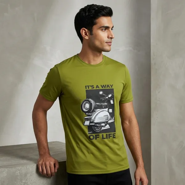 Green_Graphic_Print_T_Shirt_For_Men