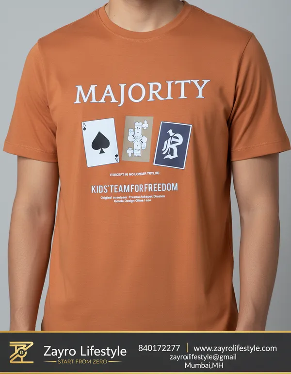 Orange_Graphic_Print_T_Shirt_For_Men