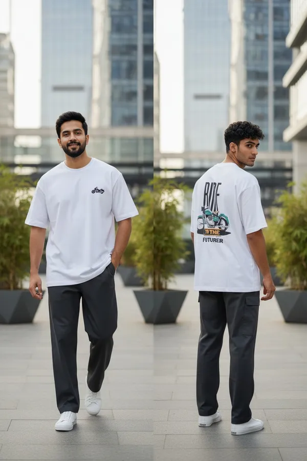 White_Graphic_Print_T_Shirt_For_Men