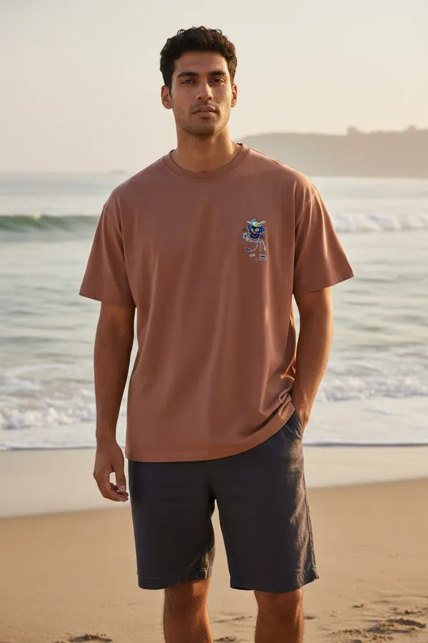Brown_Graphic_Print_Oversized_T_Shirt_For_Men