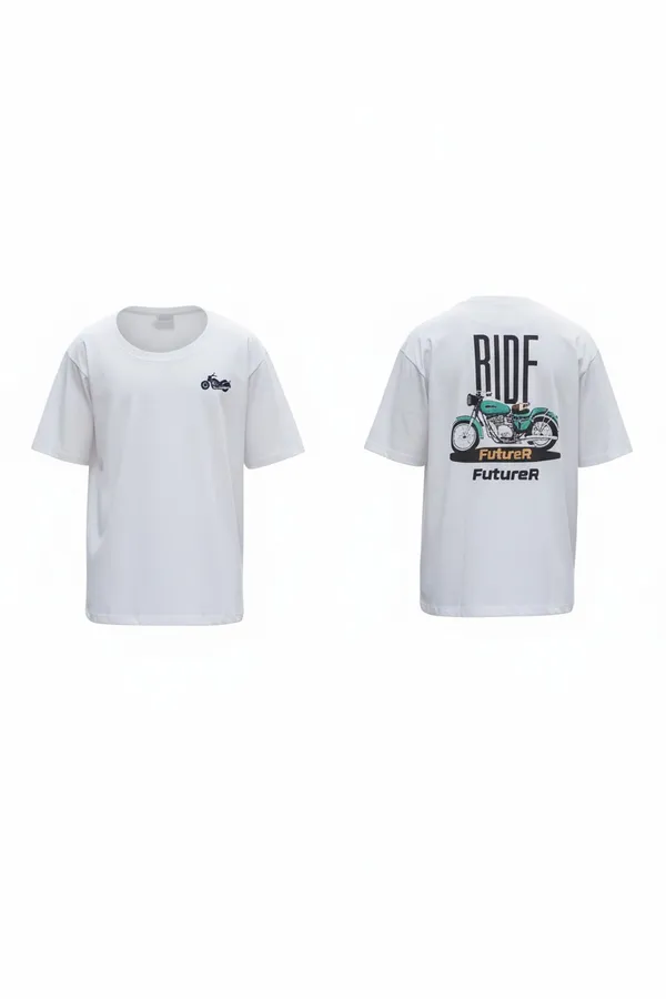 White_Graphic_Print_T_Shirt_For_Men