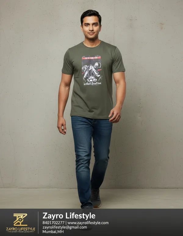 Green_Graphic_Print_T_Shirt_For_Men
