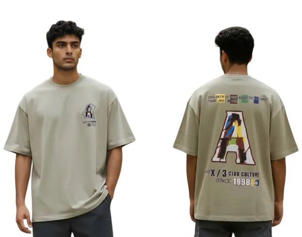Cream_Graphic_Print_Oversized_T_Shirt_For_Men