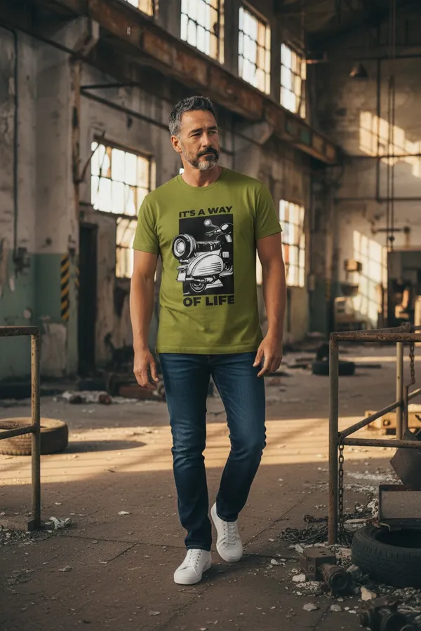 Green_Graphic_Print_T_Shirt_For_Men