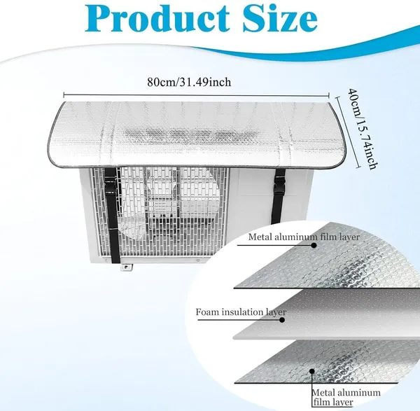 THE_HOMEROOTS_Air_Conditioner_Cover_For_1.5_Ton_(Width:_80_Cm,_Silver)