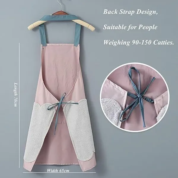 THE_HOMEROOTS_Cotton_Apron_-_Free_Size_(Green,_Single_Piece)_-_Pack_Of_2