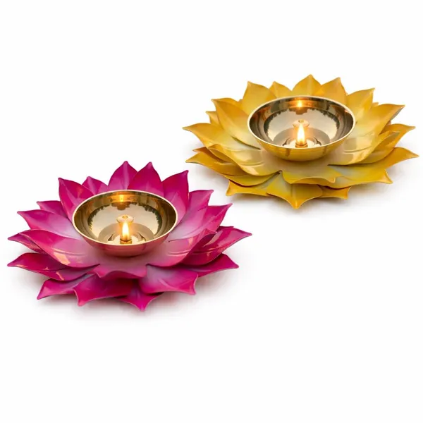 THE_HOMEROOTS_Large_Lotus_Shaped_Brass_Diya_6_Inch_Multicolor_Center_Wick_Holder_Pital_Akhand_Kamal_Deep_Vilakku_For_Puja_Home_Decor_Diwali_Gifting_-_Pack_Of_2