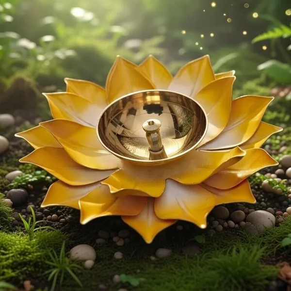 THE_HOMEROOTS_Brass_Lotus_Shape_Diya_6_Inch_|_Large_Pital_Kamal_Deep_with_Multicolor_Center_Wick_Holder_|_Traditional_Akhand_Vilakku_Oil_Lamp_for_Pooja_Room,_Mandir,_Diwali_Decoration_&_Gifting_|_Pack_of_2