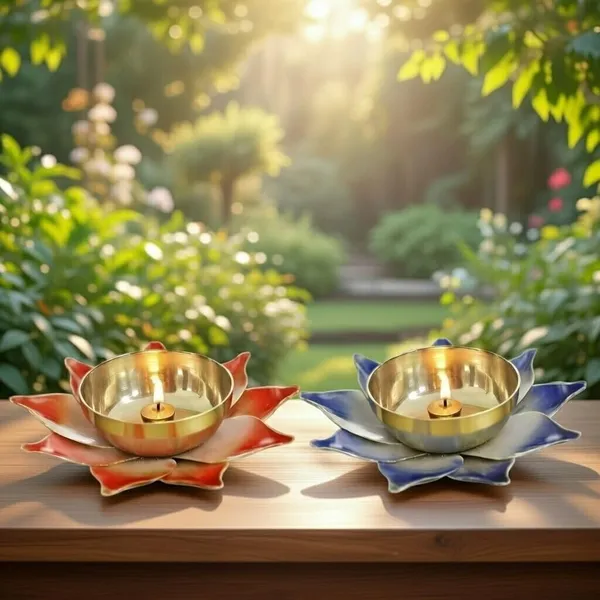 THE_HOMEROOTS_Lotus_Shaped_Brass_Diya_3_Inch_Multicolor_Center_Wick_Holder_Pital_Akhand_Kamal_Deep_Vilakku_For_Puja_Home_Decor_Diwali_Gifting_-_Pack_Of_2