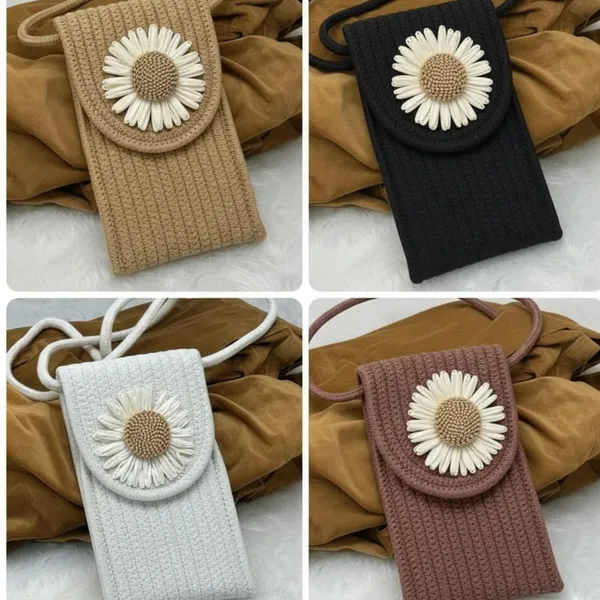 THE_HOMEROOTS_Woven_Mobile_Pouch_Sling_Bag_For_Women_Floral_Design_Crossbody_Phone_Bag_With_Strap_Secure_Flap_Closure_Lightweight_Mini_Purse_For_Travel_Shopping_Daily_Use_-_Pack_Of_1
