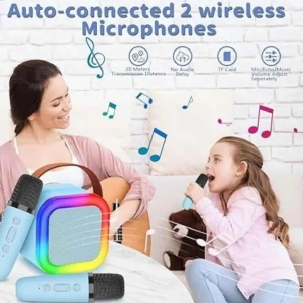 THE_HOMEROOTS_G2_Wireless_Karaoke_System_With_2_Microphones_And_Colorful_Led_Lights_Portable_Bluetooth_Speaker_For_Parties_Events_And_Singing